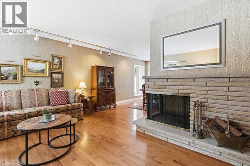 438 Glasgow Street, Kitchener, ON - Indoor Photo Showing Living Room With Fireplace