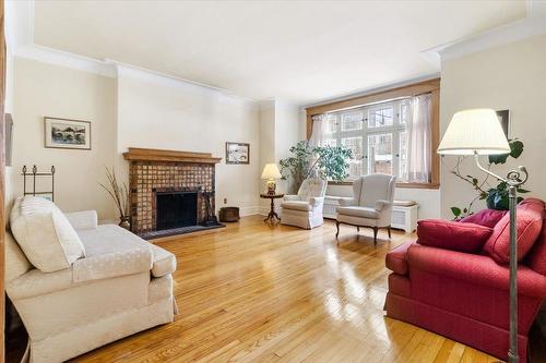 Salon - 14 Place Parkman, Westmount, QC - Indoor Photo Showing Living Room With Fireplace