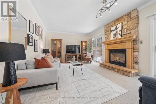 1674 Heathside Crescent, Pickering, ON - Indoor Photo Showing Living Room With Fireplace