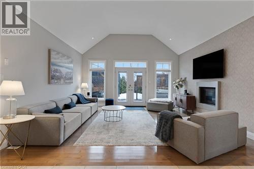43 Freure Drive, Cambridge, ON - Indoor Photo Showing Living Room With Fireplace