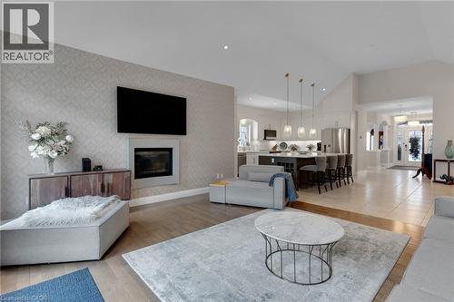 43 Freure Drive, Cambridge, ON - Indoor Photo Showing Living Room With Fireplace