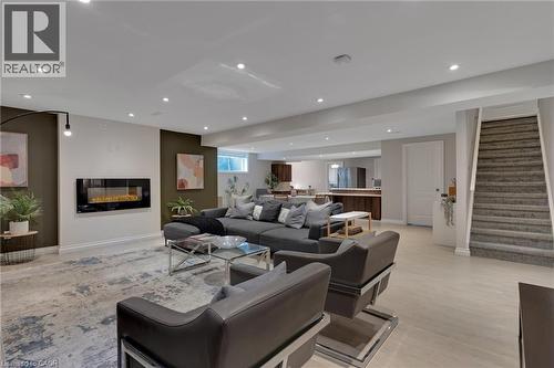 43 Freure Drive, Cambridge, ON - Indoor Photo Showing Living Room With Fireplace