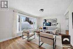 Virtually staged living room - 