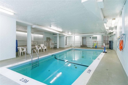 308-3225 Eldon Pl, Saanich, BC - Indoor Photo Showing Other Room With In Ground Pool