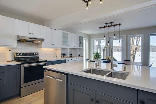 Cuisine - 230 Rue Larose, Dunham, QC - Indoor Photo Showing Kitchen With Double Sink