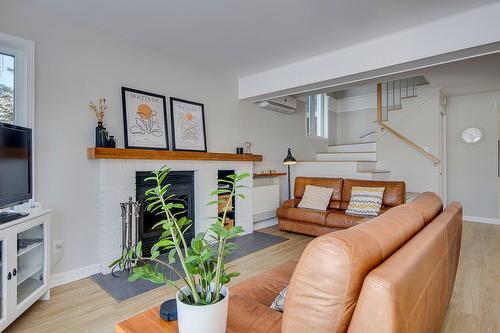 Salon - 230 Rue Larose, Dunham, QC - Indoor Photo Showing Living Room With Fireplace