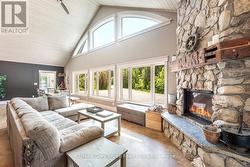 Enjoy the warmth of a wood fireplace - 