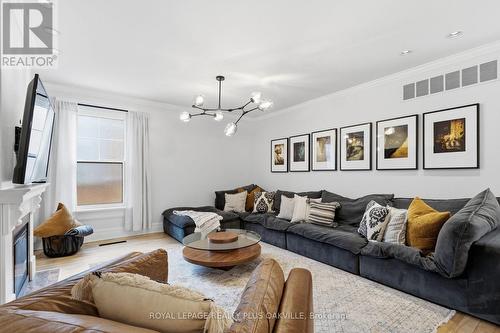 1161 Lockhart Road, Burlington, ON - Indoor Photo Showing Living Room With Fireplace