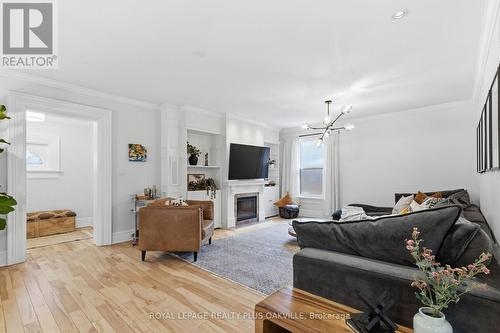 1161 Lockhart Road, Burlington, ON - Indoor Photo Showing Living Room With Fireplace