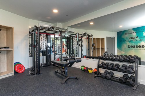 114-2390 City Gate Blvd, Langford, BC - Indoor Photo Showing Gym Room