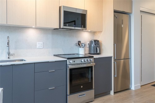 616-1115 Johnson St, Victoria, BC - Indoor Photo Showing Kitchen With Upgraded Kitchen