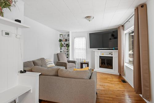 Salon - 194 Rue De L'Église, Napierville, QC - Indoor Photo Showing Living Room With Fireplace