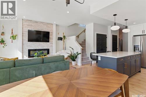 328 Barrett Street, Saskatoon, SK - Indoor With Fireplace