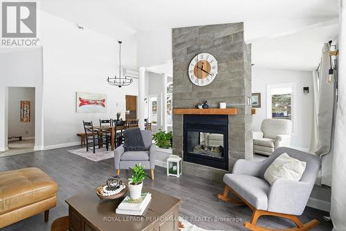 2 Barry Street, South Stormont, ON - Indoor Photo Showing Living Room With Fireplace