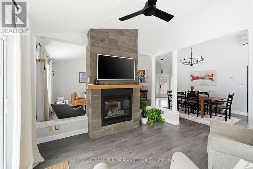 2 Barry Street, South Stormont, ON - Indoor Photo Showing Living Room With Fireplace