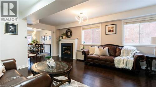 2062 Westmount Drive, Oakville, ON - Indoor Photo Showing Living Room With Fireplace