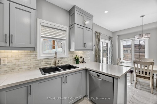 67 Penvill Trail, Barrie, ON - Indoor Photo Showing Kitchen With Double Sink With Upgraded Kitchen