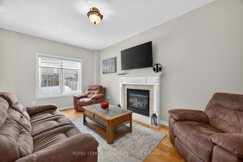 67 Penvill Trail, Barrie, ON - Indoor Photo Showing Living Room With Fireplace