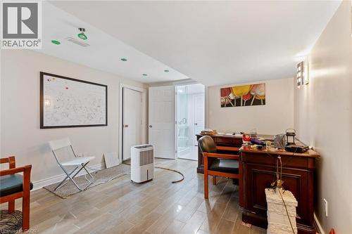 Office space featuring light wood-type flooring - 1073 North Service Road, Hamilton, ON - Indoor