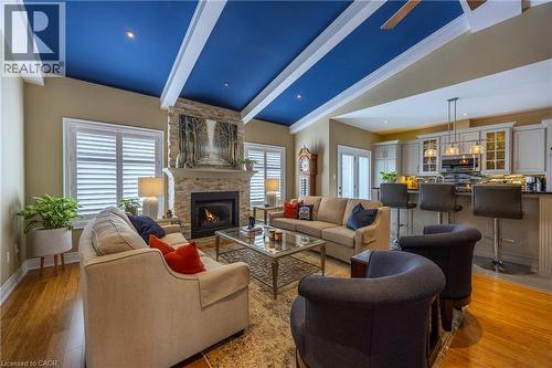 27 Viking Lane, Port Dover, ON - Indoor Photo Showing Living Room With Fireplace