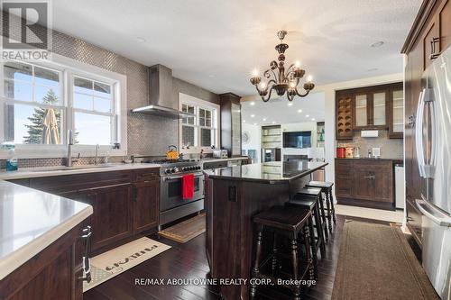 1073 North Service Road, Hamilton, ON - Indoor Photo Showing Kitchen With Stainless Steel Kitchen With Upgraded Kitchen
