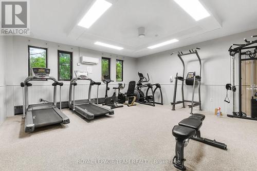 Exercise Room - 708 - 20 Chesterton Drive, Ottawa, ON - Indoor Photo Showing Gym Room