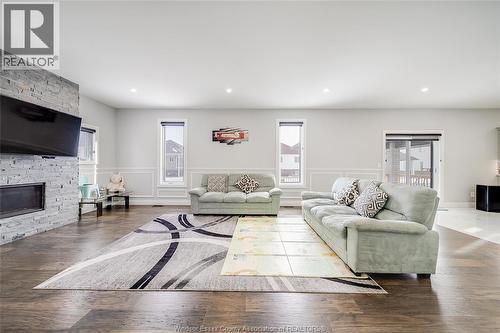 4433 Belmont, Comber, ON - Indoor Photo Showing Living Room With Fireplace