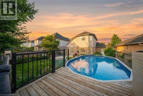 67 Wadsworth Crescent, Cambridge, ON - Outdoor With Above Ground Pool With Deck Patio Veranda