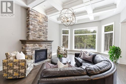 4199 Hwy 2 Highway, Clarington, ON - Indoor Photo Showing Living Room With Fireplace