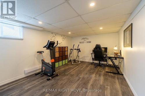3rd bedroom/office on lower level - 3304 Goldstein Road, Severn, ON - Indoor Photo Showing Gym Room
