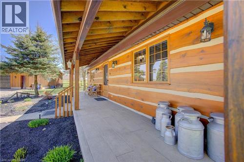 Expansive covered porch, perfect for enjoying the great outdoors - 802080 Grey Road 40, Chatsworth (Twp), ON -  With Exterior