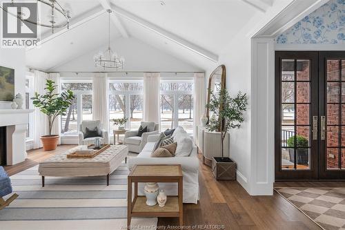 256 Pentilly Road, Tecumseh, ON - Indoor Photo Showing Living Room With Fireplace