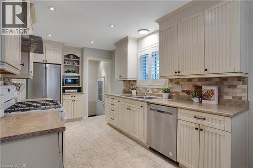 14 Hearth Crescent, Kitchener, ON - Indoor Photo Showing Kitchen With Double Sink