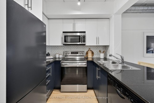 213-1100 Lansdowne Avenue, Toronto, ON - Indoor Photo Showing Kitchen With Double Sink With Upgraded Kitchen
