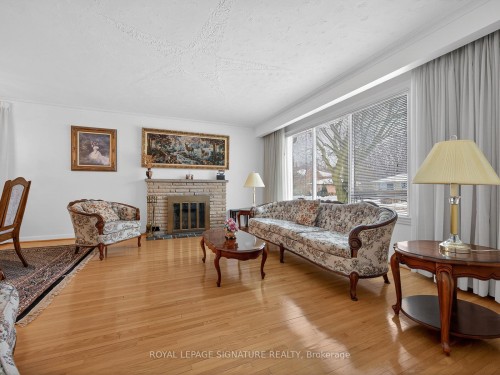 108 Churchill Avenue, Toronto, ON - Indoor Photo Showing Living Room With Fireplace
