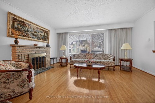 108 Churchill Avenue, Toronto, ON - Indoor Photo Showing Living Room With Fireplace