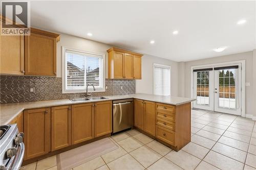 3 Holkham Avenue, Hamilton, ON - Indoor Photo Showing Kitchen With Double Sink