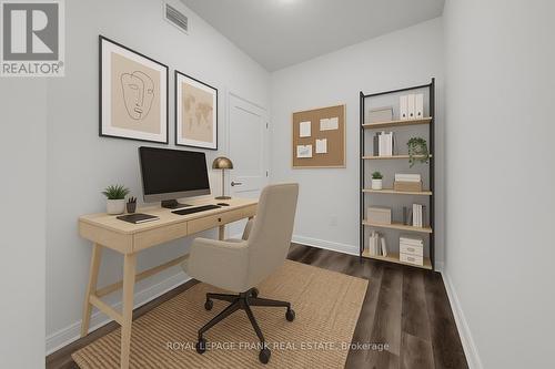 Virtually Staged - 216 - 50 Lakebreeze Drive, Clarington (Newcastle), ON - Indoor Photo Showing Office