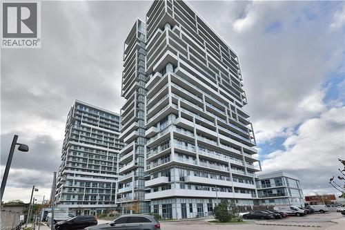 55 Speers Road Unit# 1709, Oakville, ON - Outdoor With Balcony With Facade