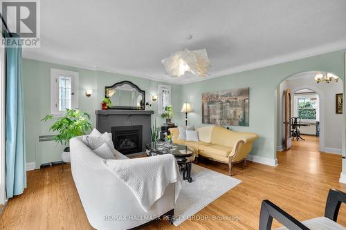 1 Iona Street, Ottawa, ON - Indoor Photo Showing Living Room With Fireplace
