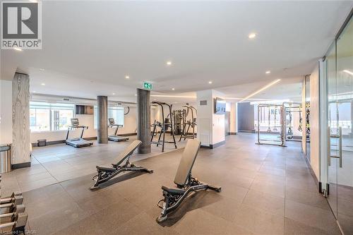 85 Duke Street Unit# 1707, Kitchener, ON - Indoor Photo Showing Gym Room