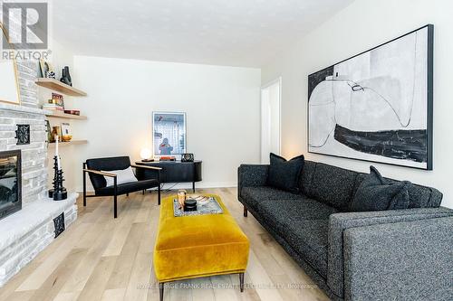 381 Applegrove Avenue, Peterborough (Northcrest Ward 5), ON - Indoor Photo Showing Living Room With Fireplace