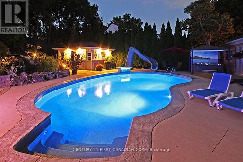 811 Clearview Crescent, London North (North Q), ON - Outdoor With In Ground Pool With Backyard