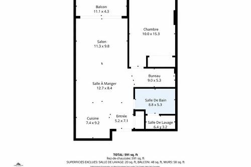 Plan (croquis) - 203-2229 Rue Ste-Catherine E., Montréal (Ville-Marie), QC - Other