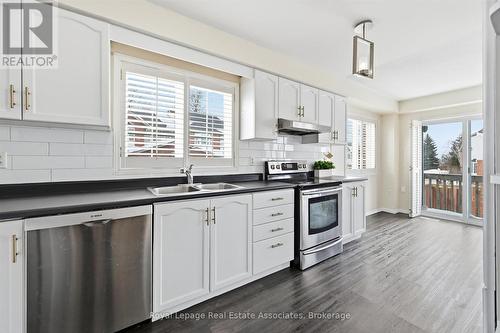 35 - 346 Highland Road W, Hamilton, ON - Indoor Photo Showing Kitchen With Stainless Steel Kitchen With Double Sink With Upgraded Kitchen