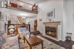 Living Area w/ Wood Fireplace - 