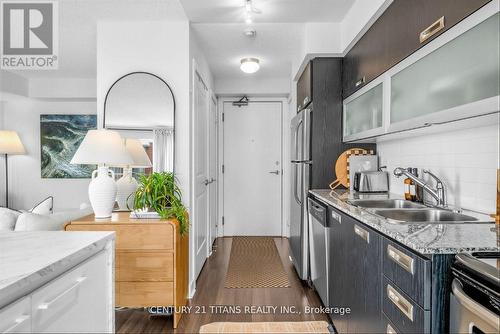 2102 - 100 Western Battery Road N, Toronto, ON - Indoor Photo Showing Kitchen With Double Sink With Upgraded Kitchen