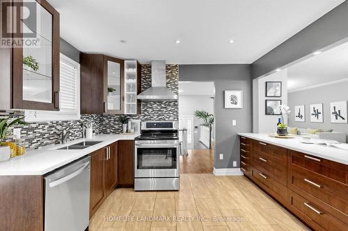 220 Jeffery Street, Whitby, ON - Indoor Photo Showing Kitchen With Double Sink