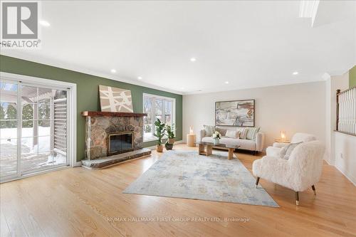 1884 Appleview Road, Pickering, ON - Indoor Photo Showing Living Room With Fireplace