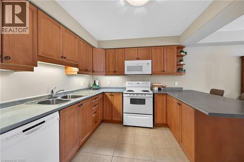 908 Mohawk Road E Unit# 308, Hamilton, ON - Indoor Photo Showing Kitchen With Double Sink